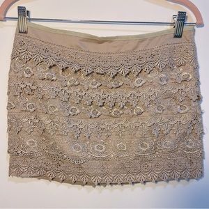 Lace Mini Skirt Size Small